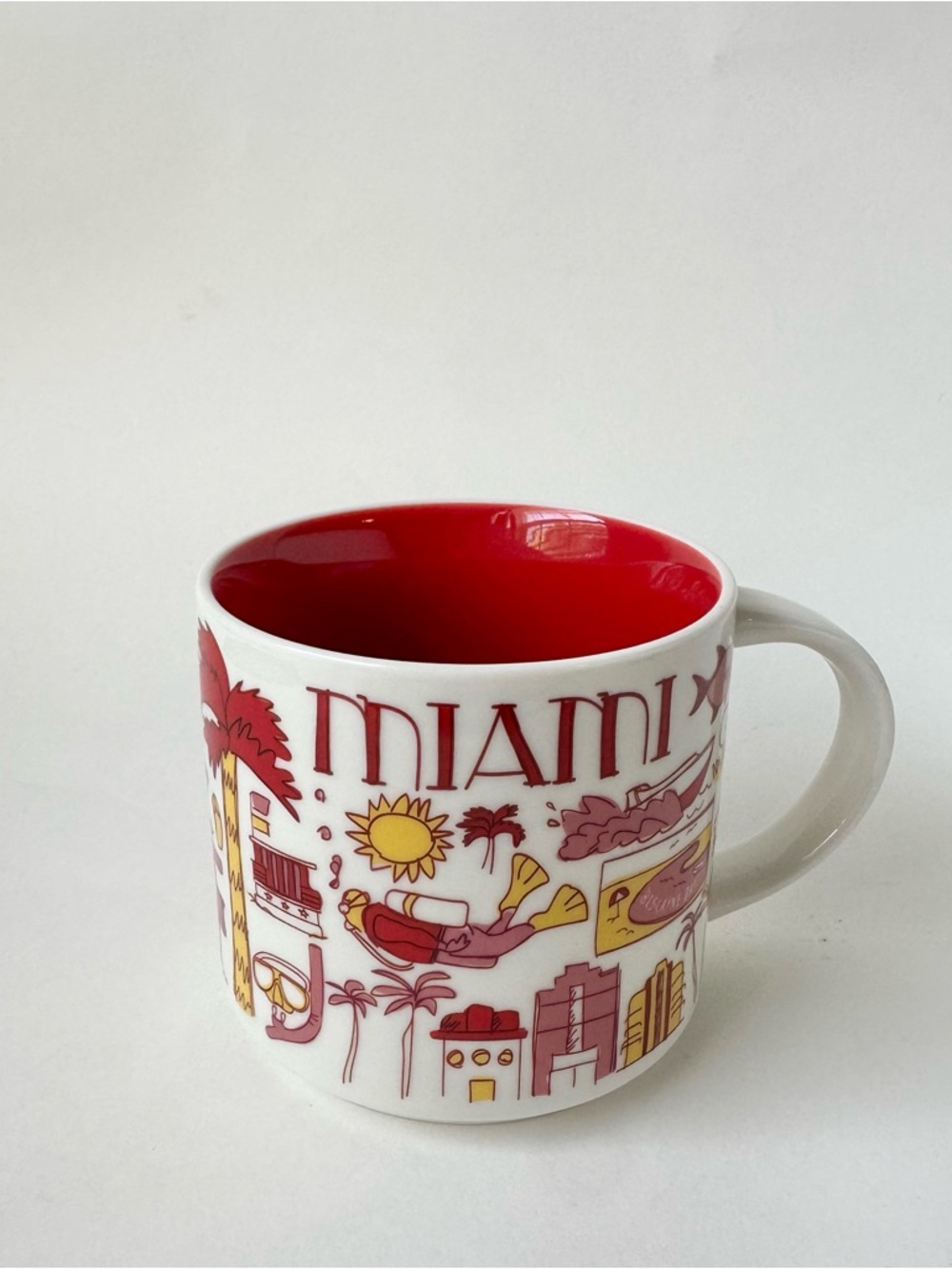 Starbucks Been There Series Miami Ceramic Coffee Mug, 14 Oz